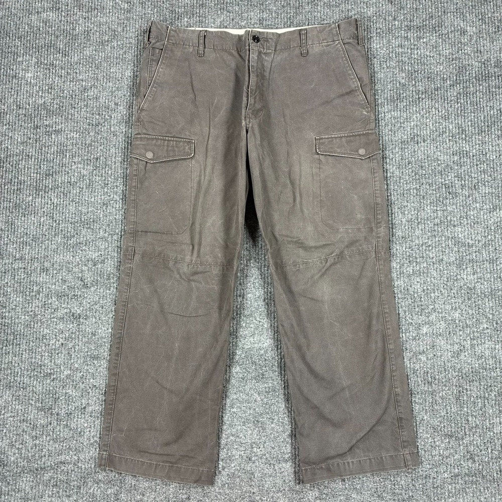 Dockers Mens Cargo Pants Size 36x29 Gray Straight Leg Utility Casual Cotton